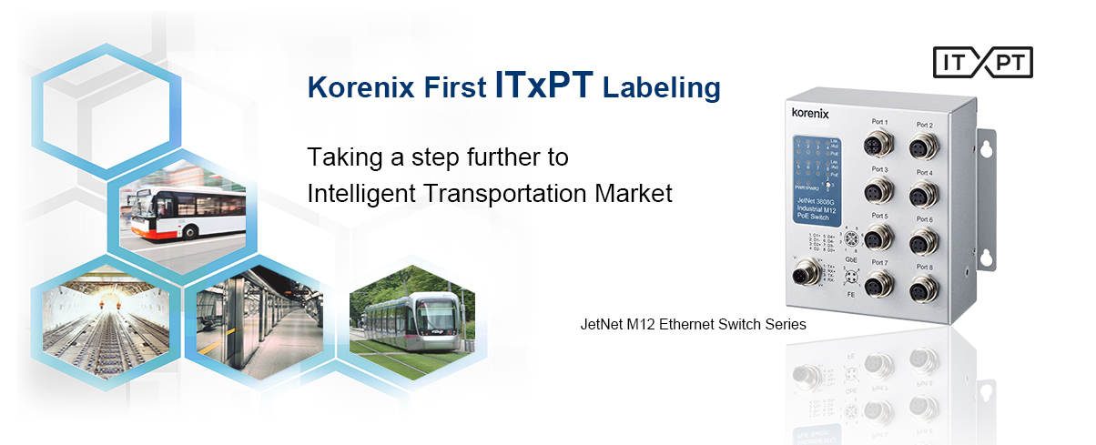 Korenix’s First ITxPT-label for Taking a Step Further to Intelligent Transportation Market