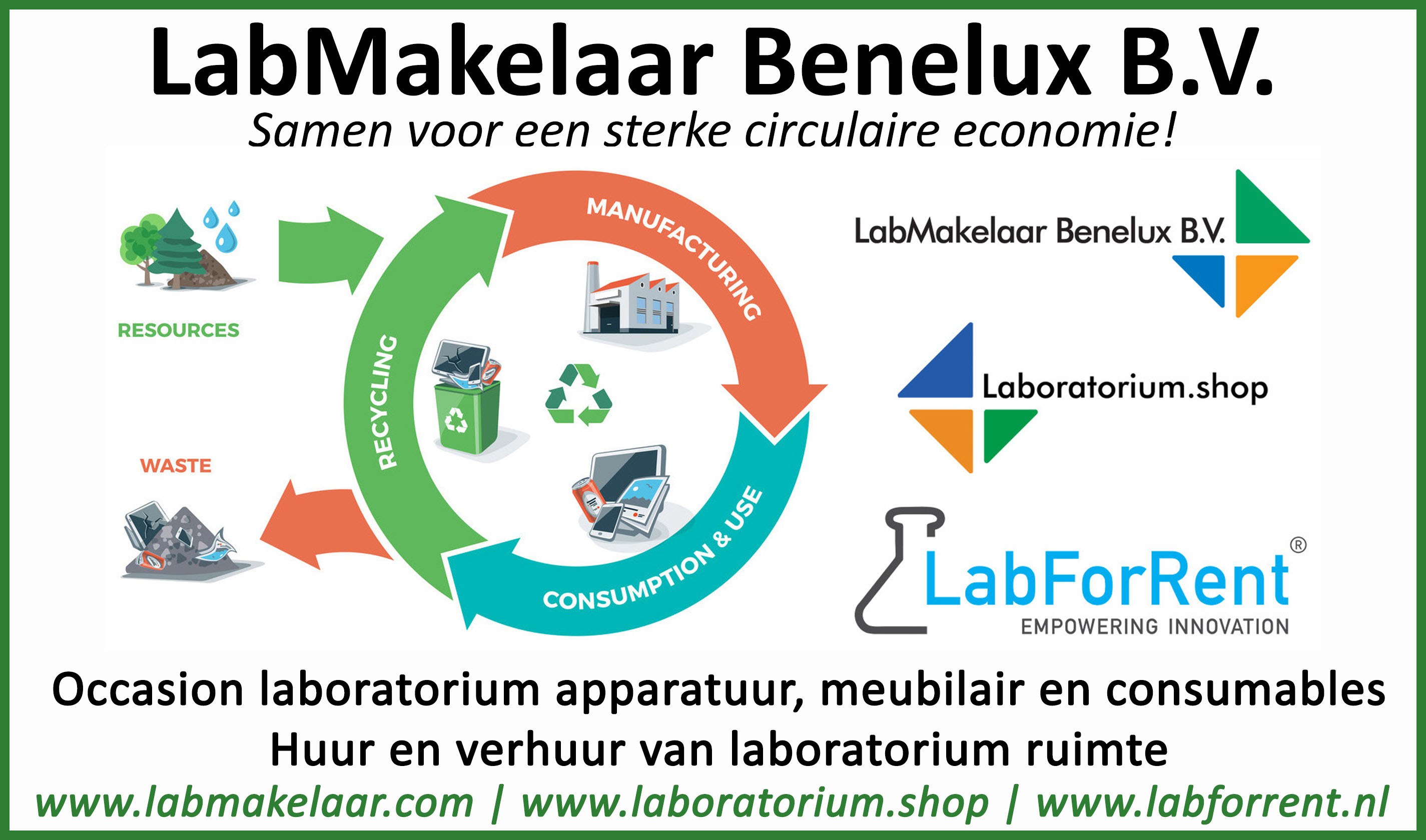 LabMakelaar Benelux, dé specialist in circulaire labinrichting