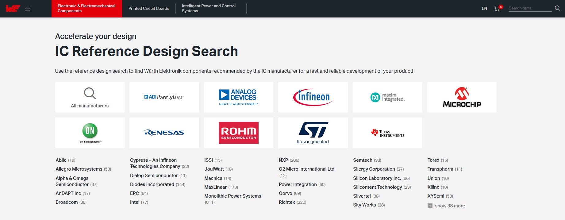 Würth Elektronik extends online service for IC reference designs