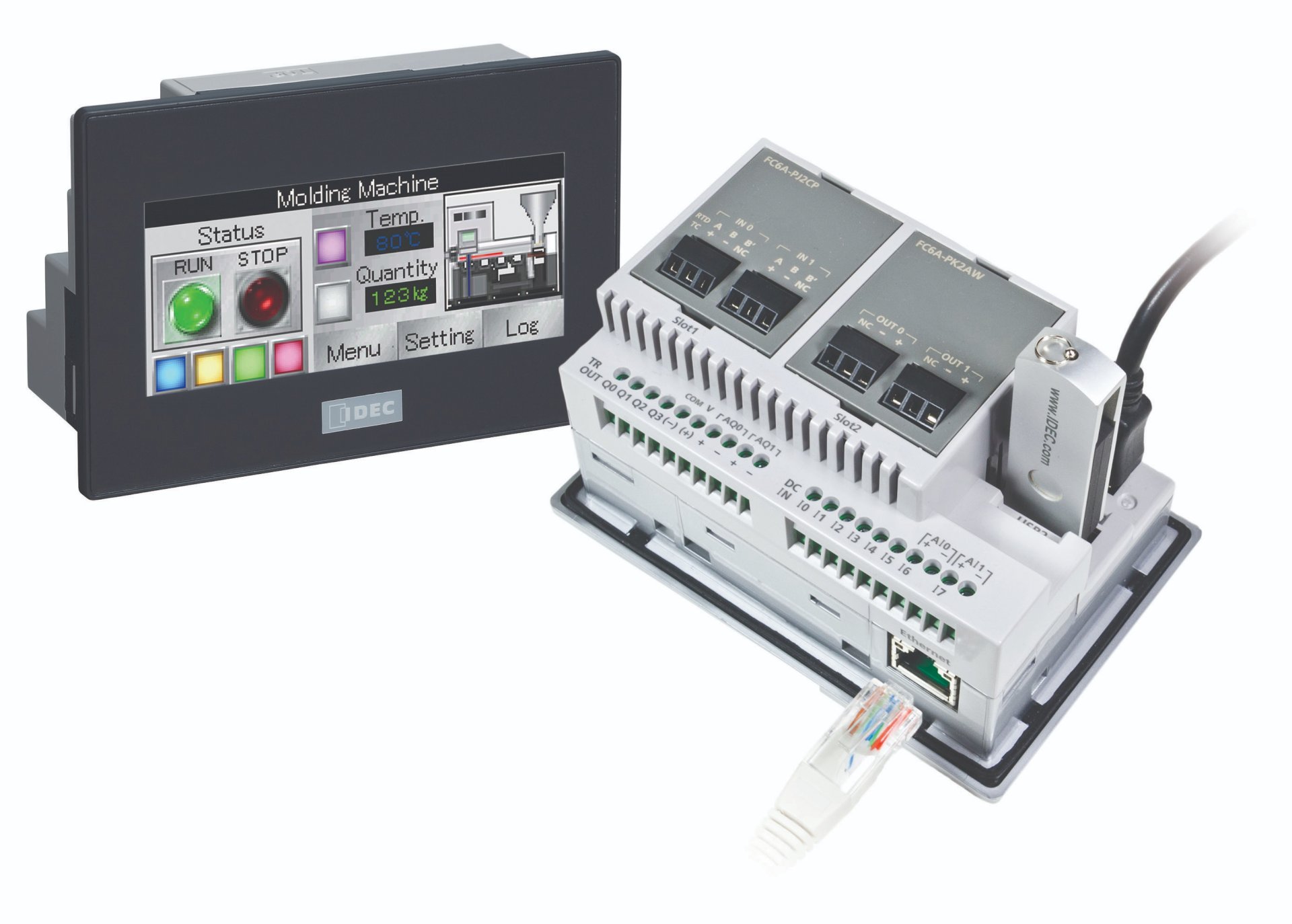 IDEC FT1A SmartAxis Touch PLC controller