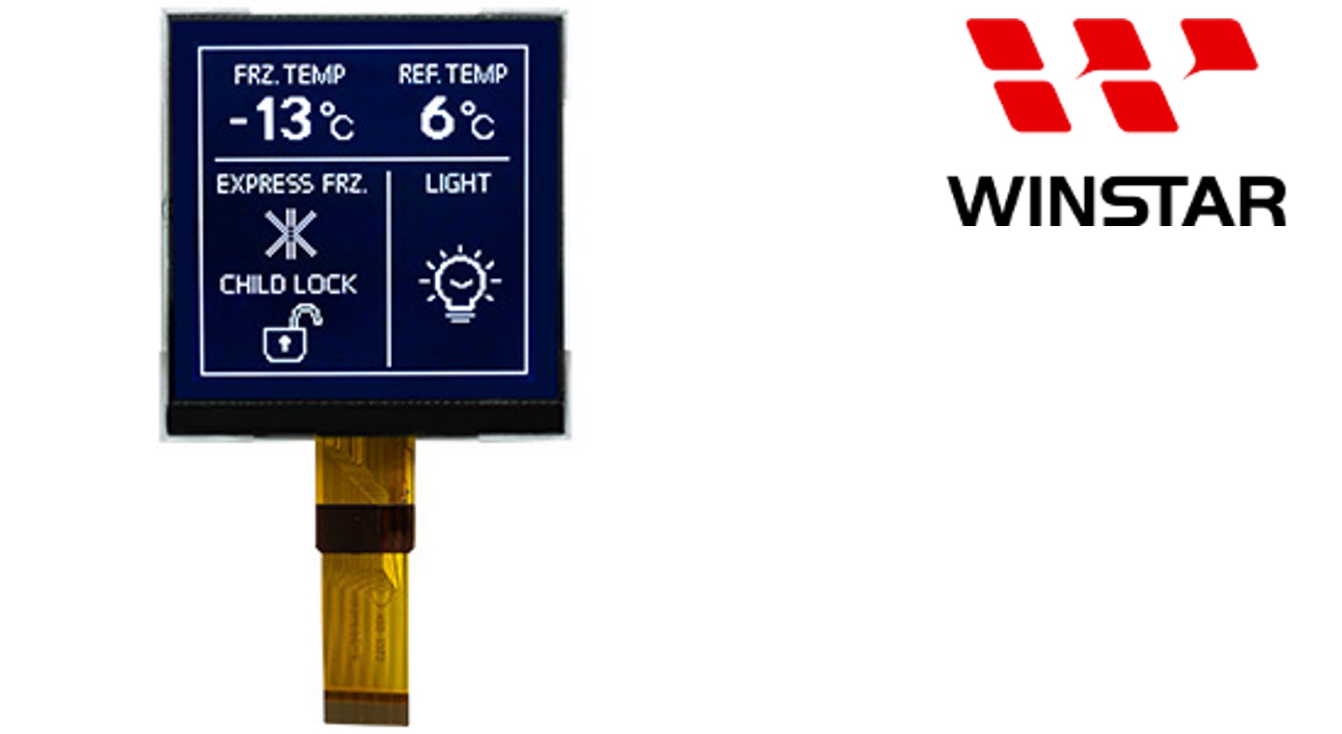 Winstar adds 128×128 COG Graphic LCD Display Module