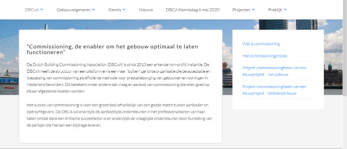 Vernieuwde DBCA website