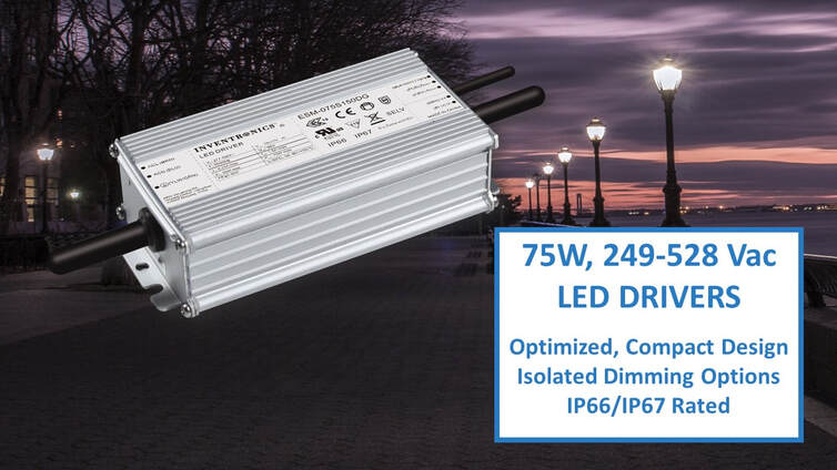 75W Series of High Input Voltage IP66/IP67 LED Drivers