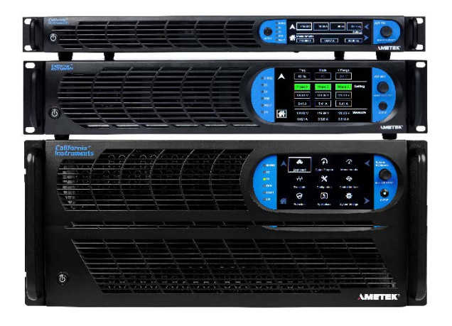 California Instruments Asterion AC Series  500 VA – 18000 VA High Performance Programmable AC and DC Power Sources