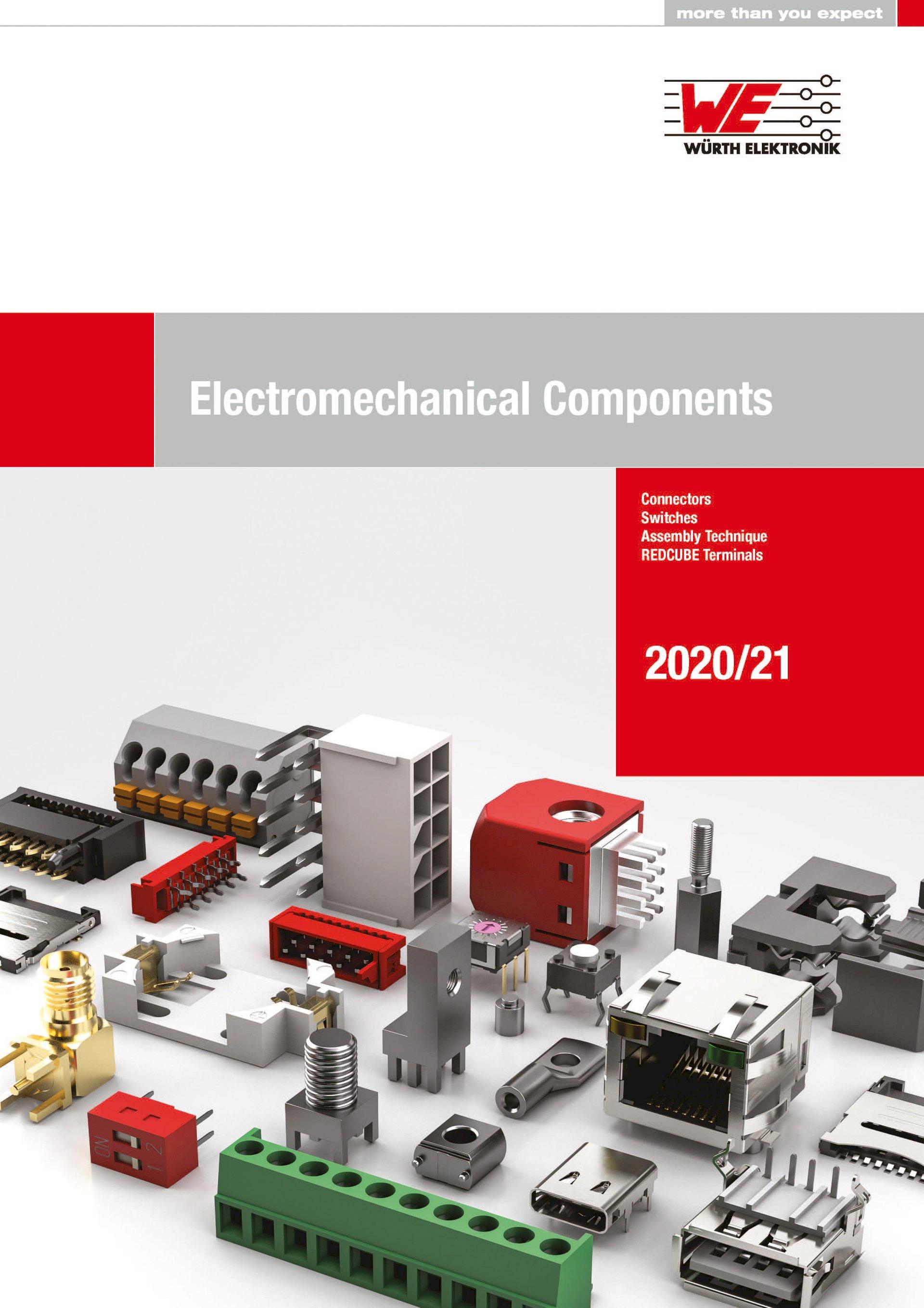 Würth Elektronik publishes its catalog of electromechanical components