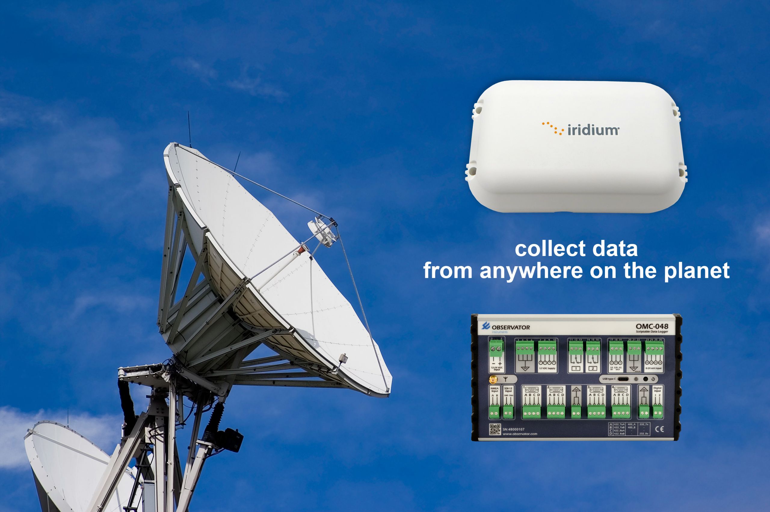 Observator introduceert Iridium-ondersteuning voor OMC-048 datalogger