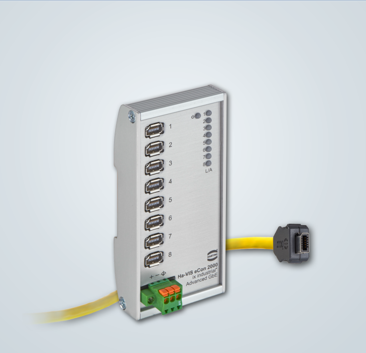 High-Performance-Switch met robuuste ix Industrial®  Interface in ultra-low-profile behuizing.