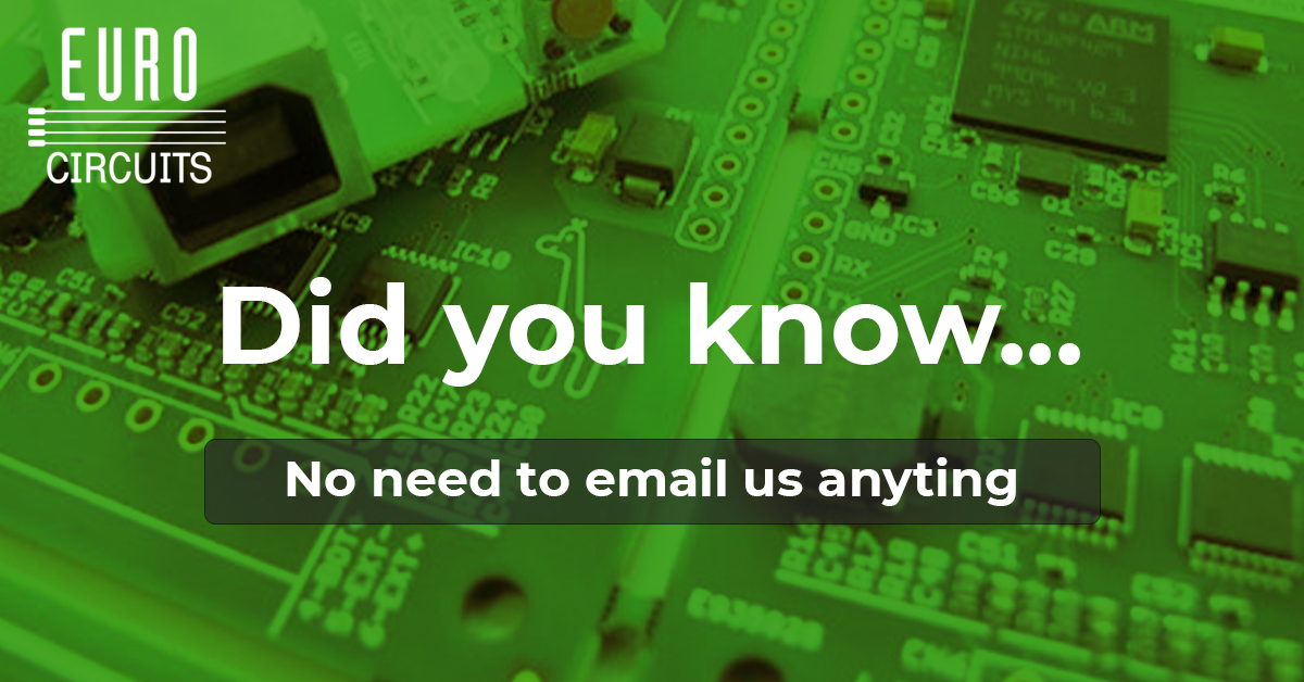 Did you know - No need to email us anything