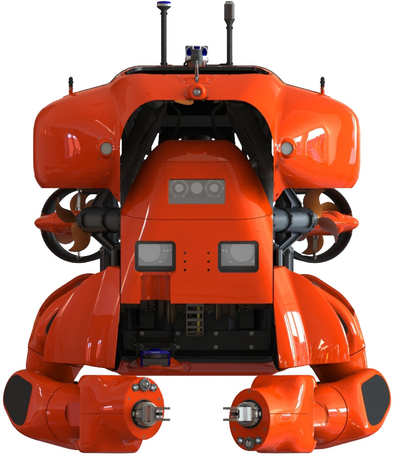 Aquanaut-robot werkt diep onderwater als een transformer