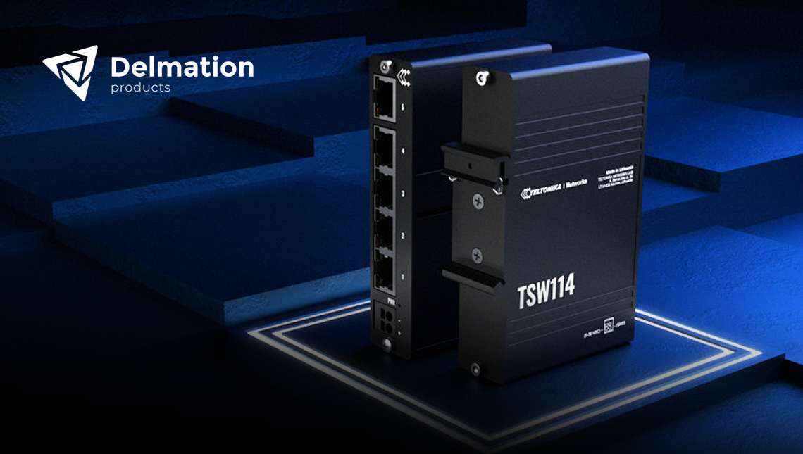 Teltonika introduceert TSW114 Gigabit Din Rail Switch