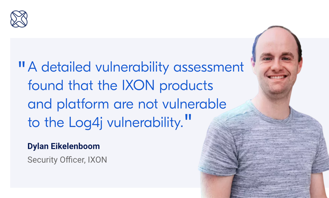 Critical vulnerability in Log4j found, IXON not affected