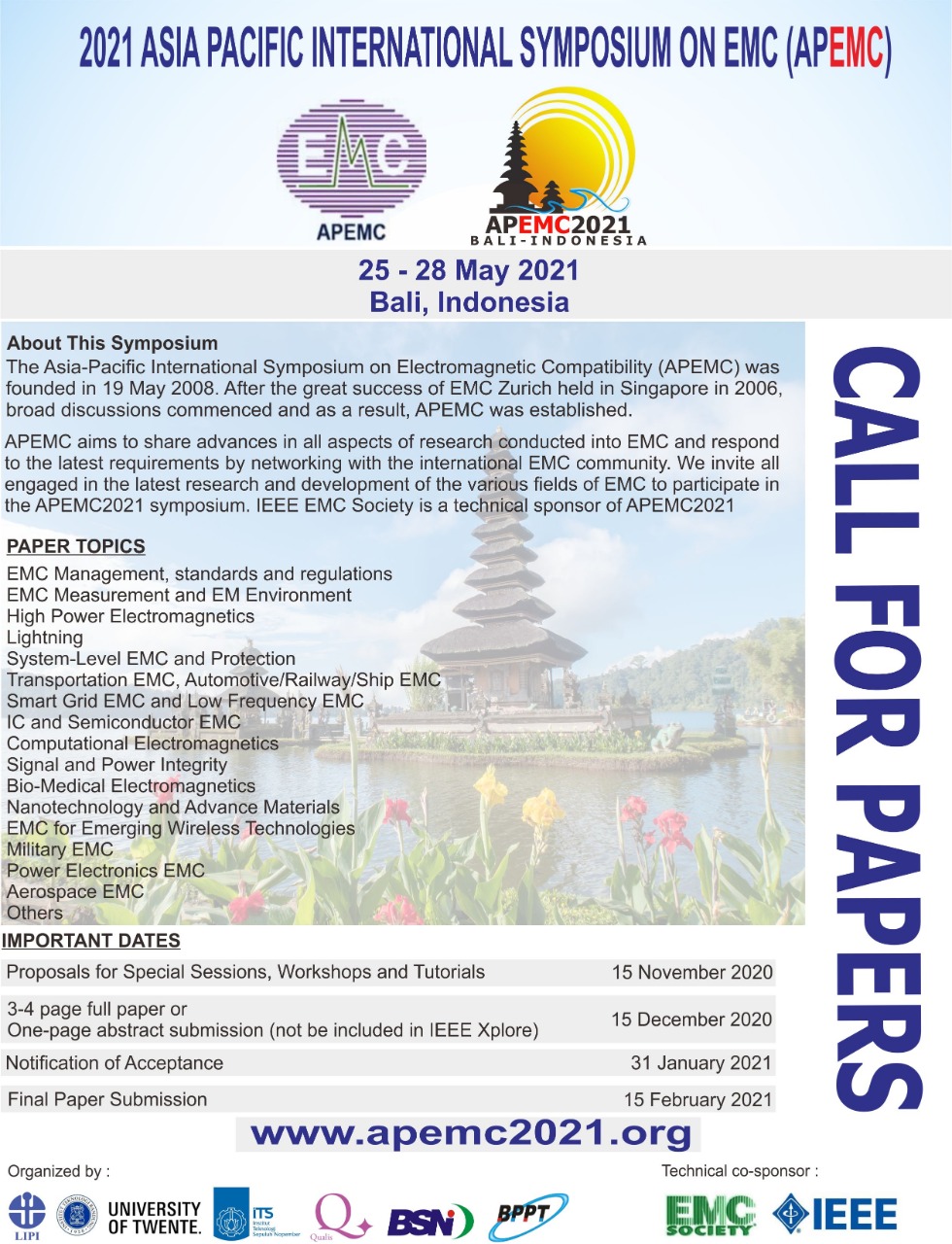 Uitnodiging Asia-Pacific EMC conferentie 2021