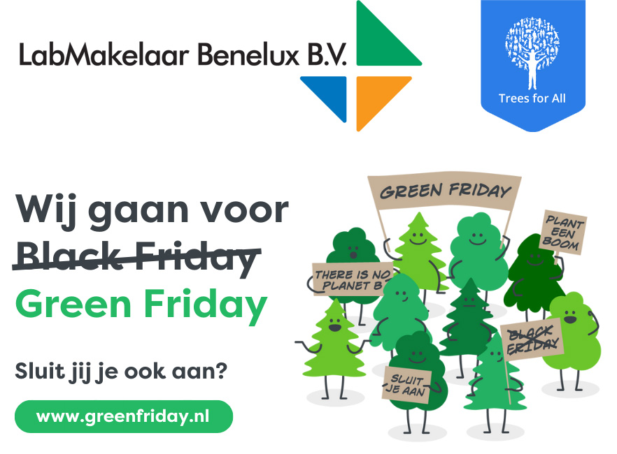 LabMakelaar Benelux viert Green Friday en zet zich in voor een circulaire economie
