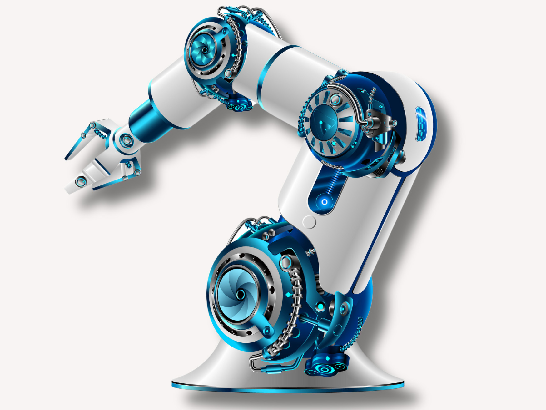 Robotarm DC motor en servomotor Zilvertron, aandrijftechniek - a Techwell company