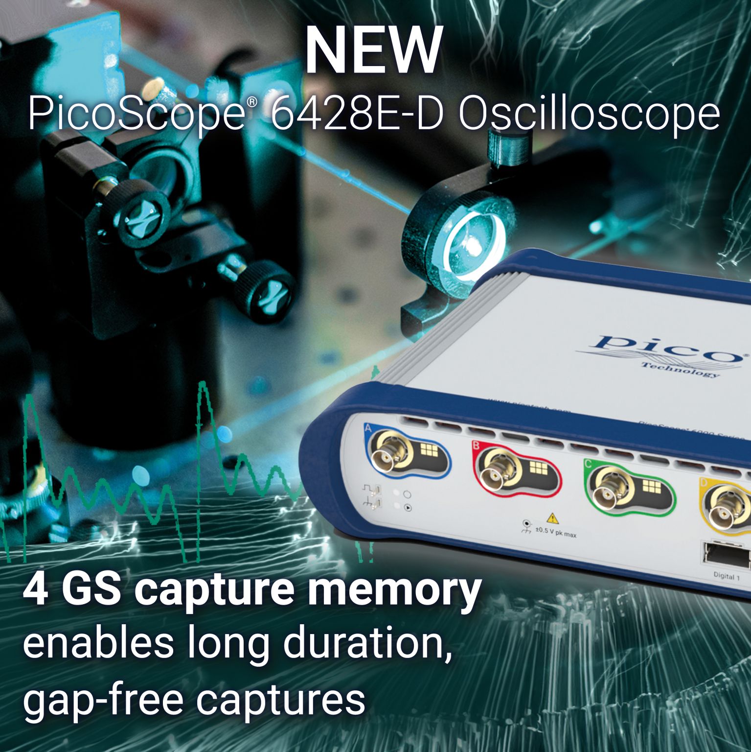Discover the new PicoScope 6428E-D Oscilloscope