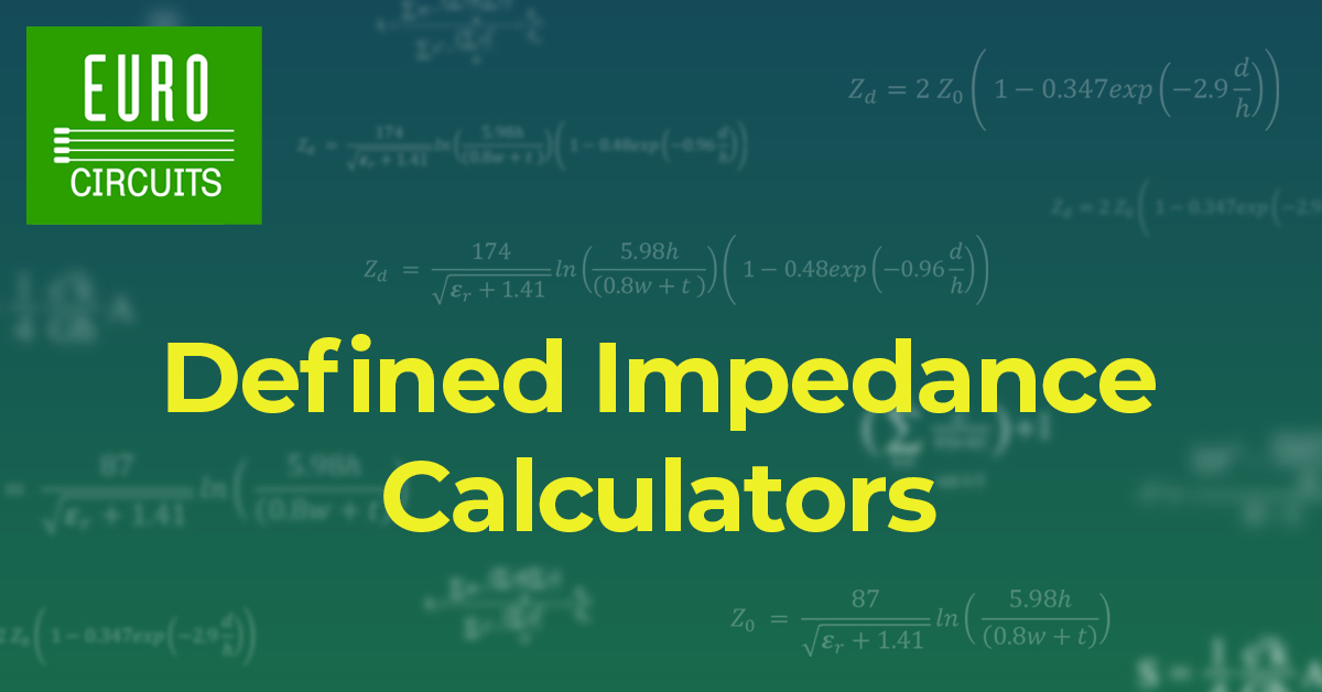 TECHNOLOGY THURSDAY: Defined Impedance Calculators