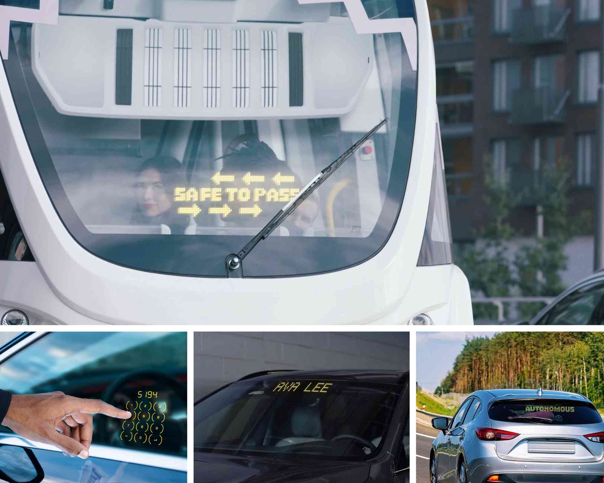Lumineq turns vehicle windows into interactive display