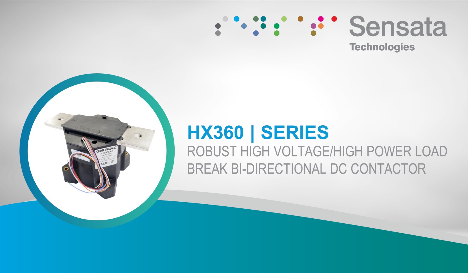 Sensata HX360 Series – High Voltage/High Power Load Break Bi-Directional DC Contactor