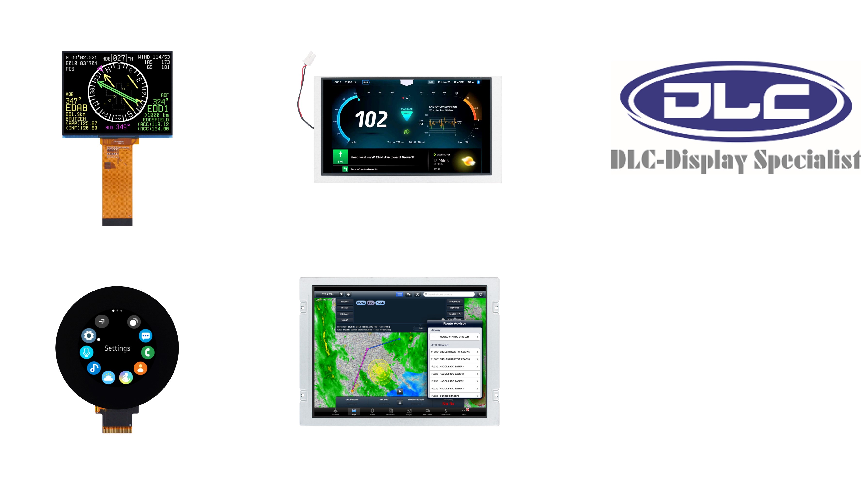 DLC adds 4 new displays for Home Automation, White goods and Outdoor Applications