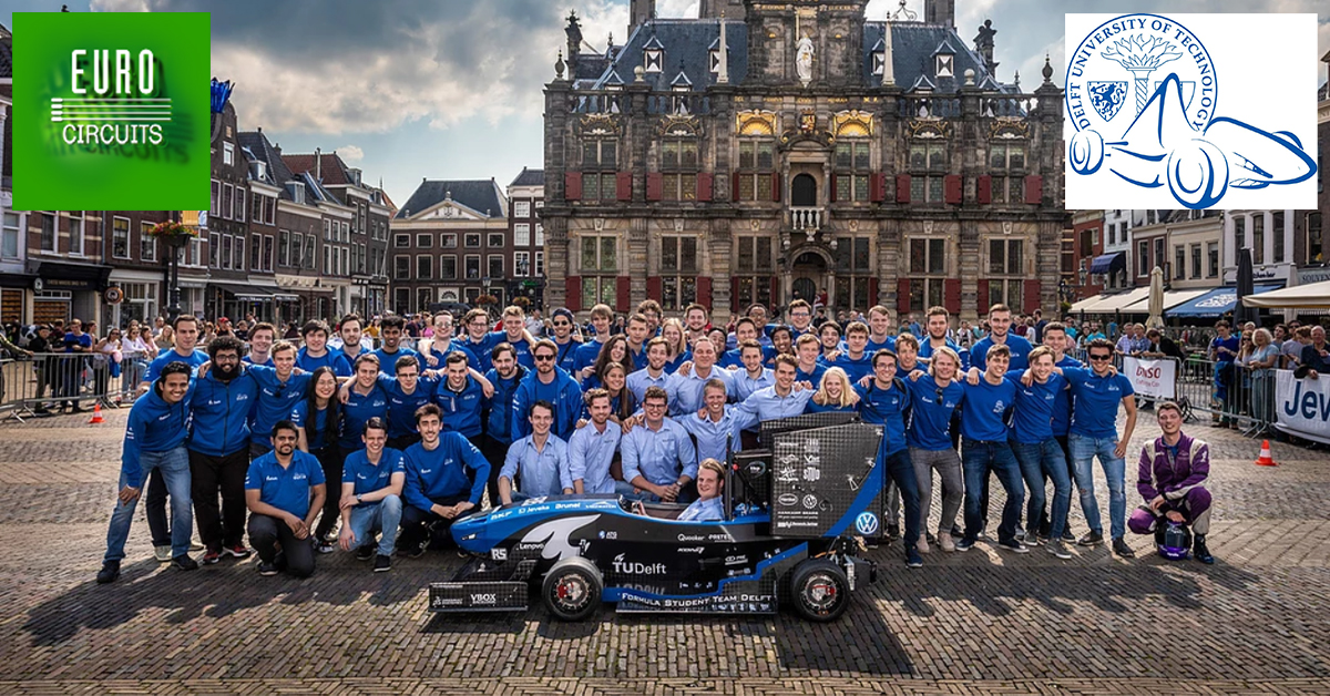 Formula Student Team Delft - racen met Eurocircuits PCBs aan de binnenkant.
