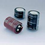 KHJ series, highest ripple current snap-in type capacitor in the market