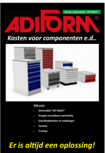 Bedrijfsinrichting Adiform -kasten voor componenten